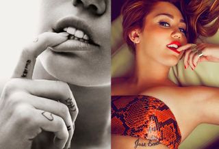 Tatuagens delicadas das famosas