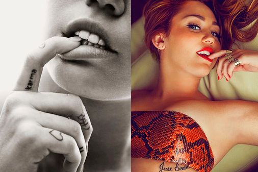 Tatuagens delicadas das famosas