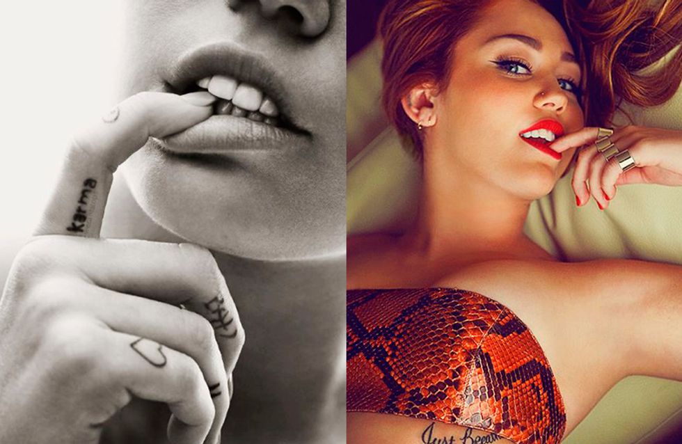 Tatuagens delicadas das famosas