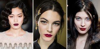 Garnet lips: welcome to the dark side of makeup