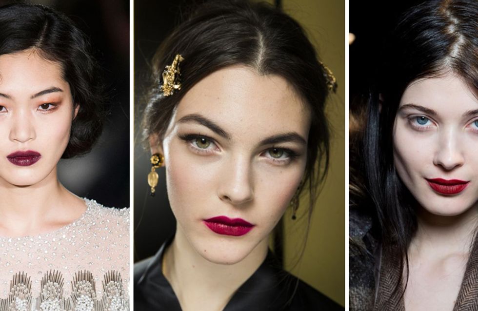 Labios granates: bienvenida al lado oscuro del maquillaje