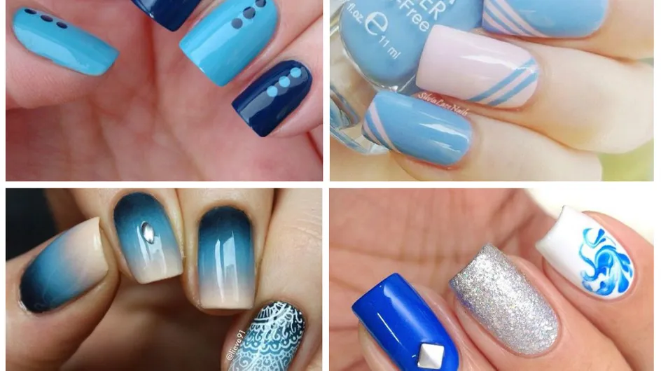 Azul é a cor mais quente! Use e abuse do tom para fazer sua nail art