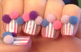 Pompom nails