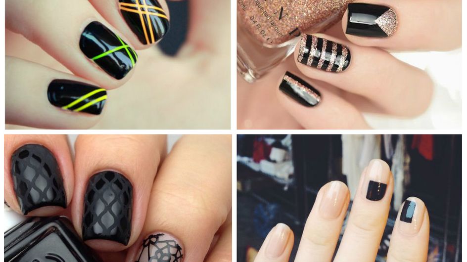 Back to black: 22 unhas decoradas (nem tão básicas assim) com esmalte preto