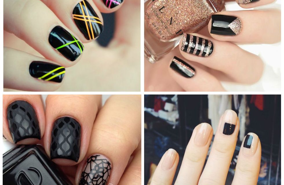 Back to black: 22 unhas decoradas (nem tão básicas assim) com esmalte preto