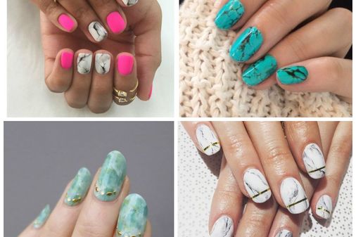 Diga SIM às unhas marmorizadas!