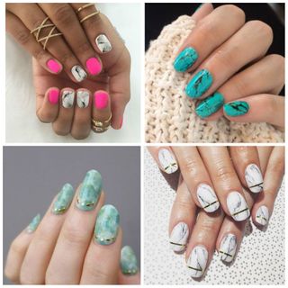 Manicura efecto mármol: ¡la edad de piedra llega a tus uñas!