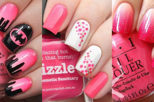 Nail art rosa