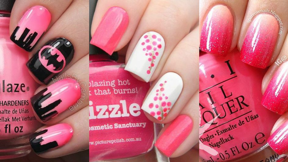 Uma nail art rosa para chamar de sua!