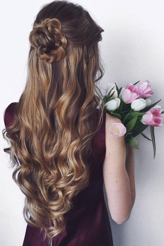 Trenza en forma de flor