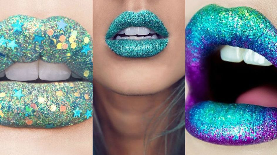 Sim, vai ter (muito) glitter nos lábios!