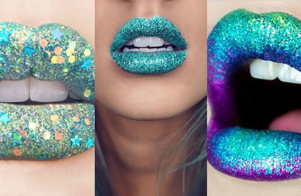 Sim, vai ter (muito) glitter nos lábios!