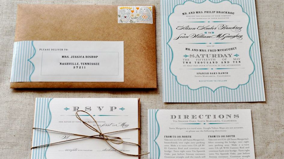 Os convites de casamento mais lindos para um casamento de dia