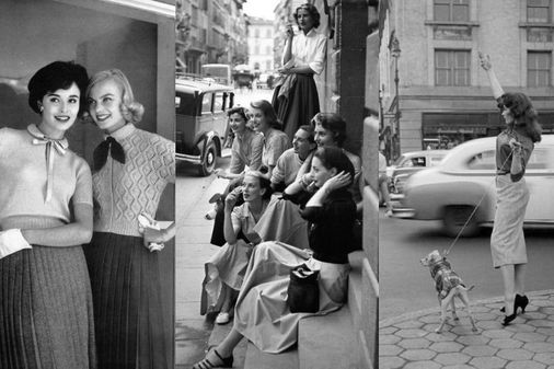 O street style nos anos 1950 era assim