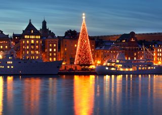 Luces de Navidad en Estocolmo, Suecia