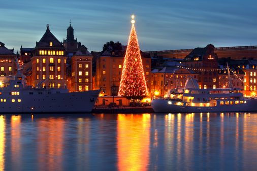 Luces de Navidad en Estocolmo, Suecia