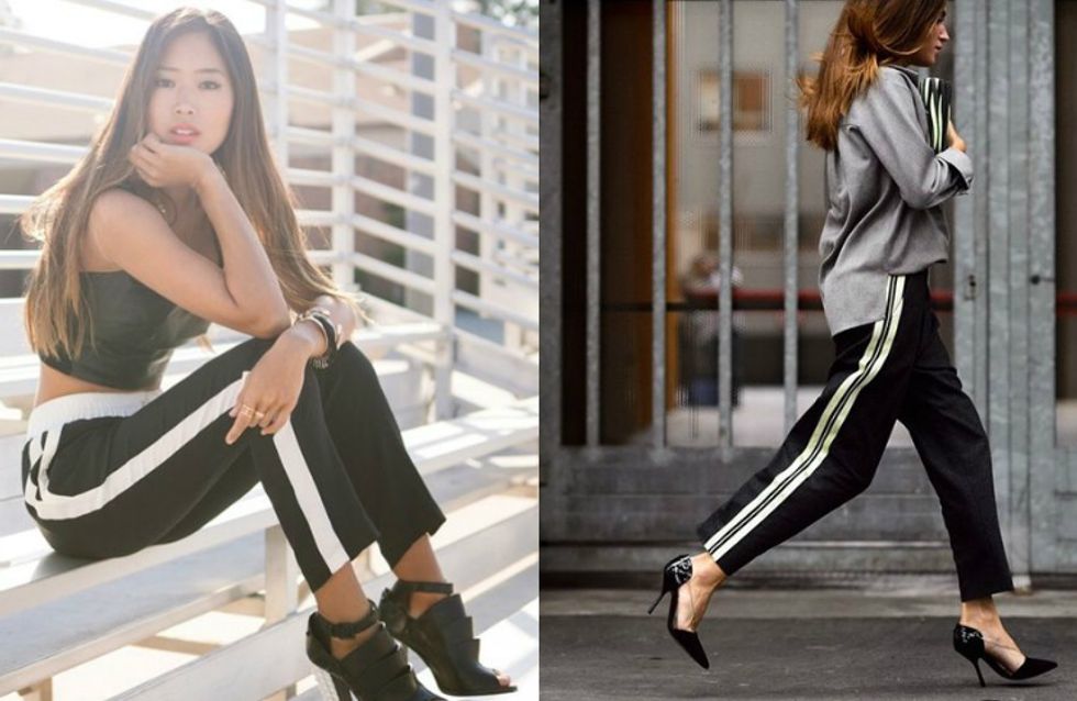 Leve a calça esportiva para um passeio fora das academias