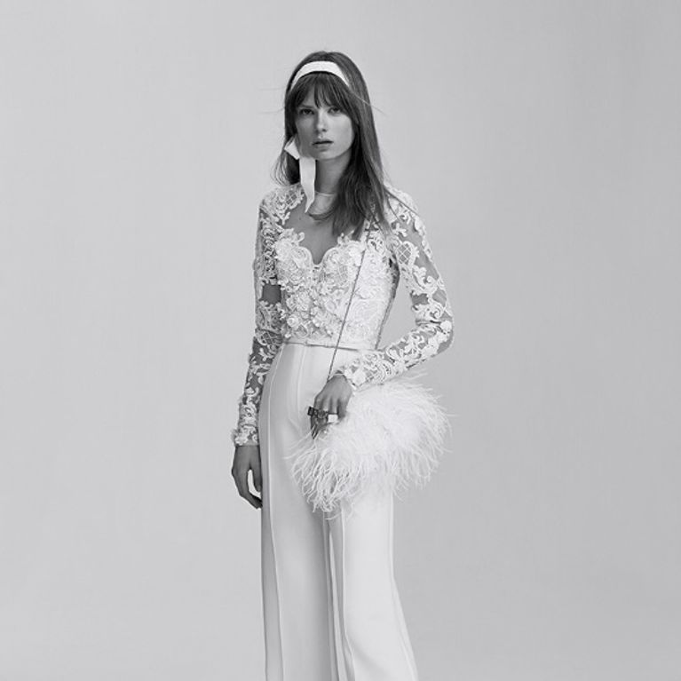 vestidos de novia con pantalones : foto - enfemenino