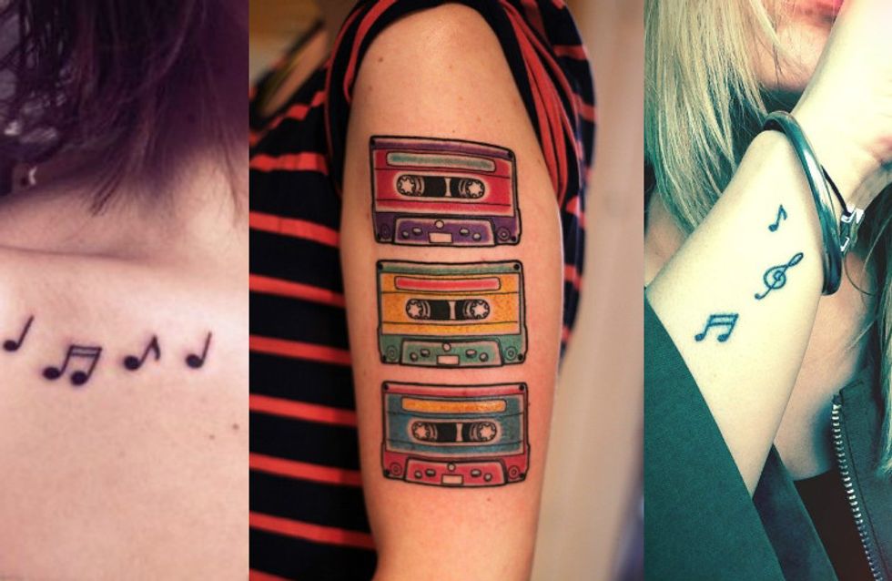 Apaixonadas por música precisam ver essas tatuagens