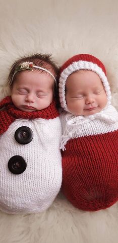 ¡Las imágenes más tiernas! Así celebran los bebés su primera Navidad