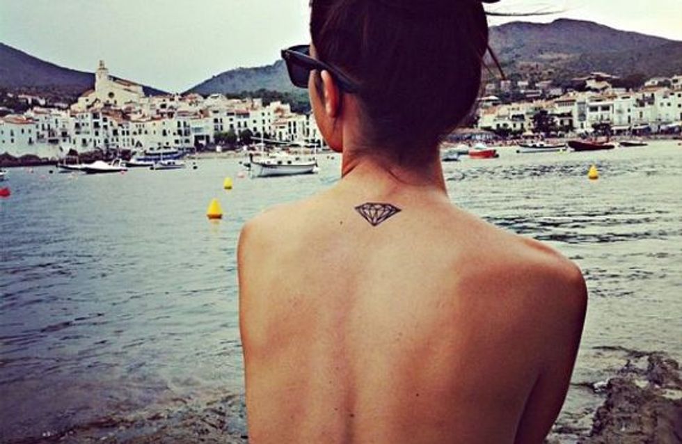 +40 tattoos de diamante (eles são os melhores amigos das mulheres, lembra?)