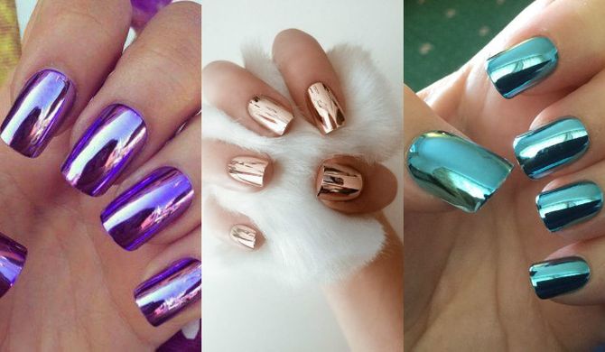 Unhas cromadas