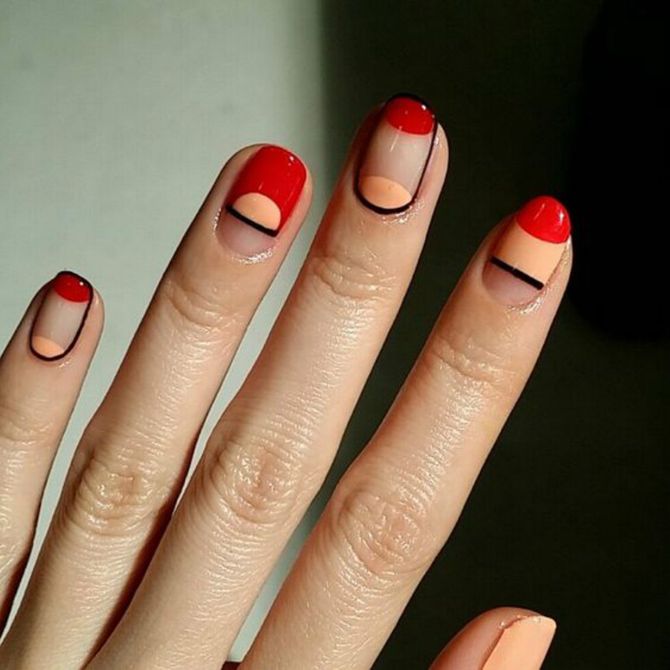 Unhas decoradas vermelhas