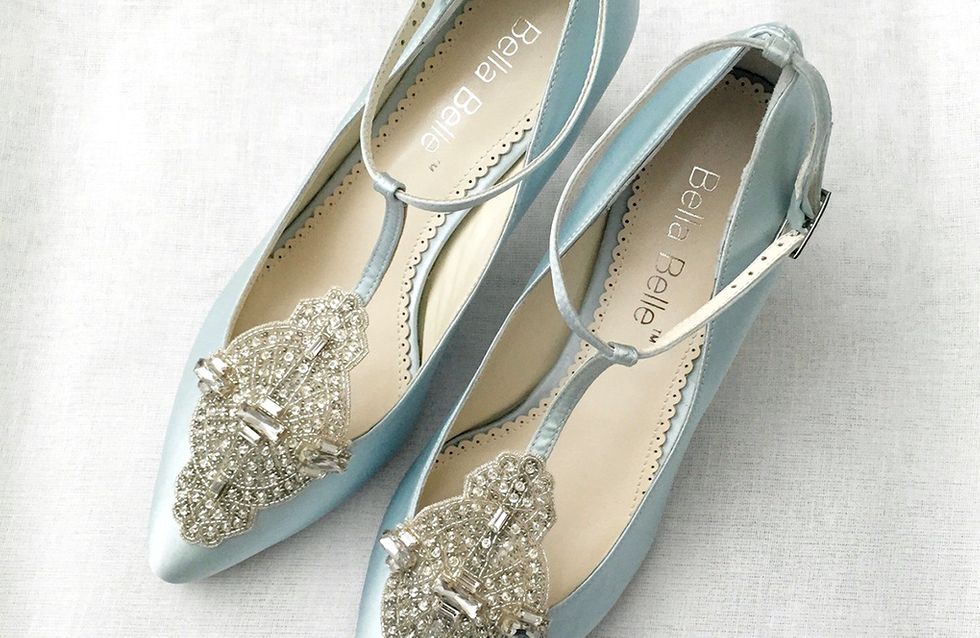 Something blue... sapatos azuis para noivas