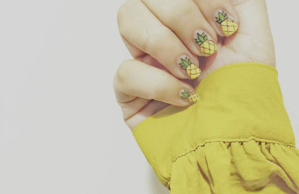 Para tudo porque essas nail arts de abacaxi são muito fofas!