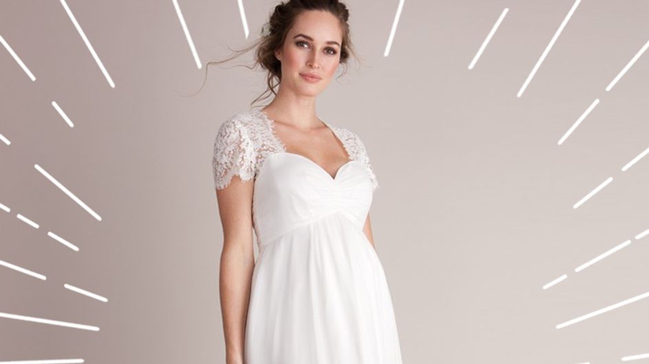 Brautkleider für Schwangere: In DIESEN Schnitten seht ihr umwerfend aus!