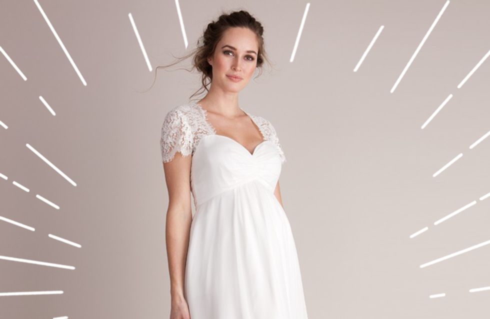 Brautkleider für Schwangere: In DIESEN Schnitten seht ihr umwerfend aus!