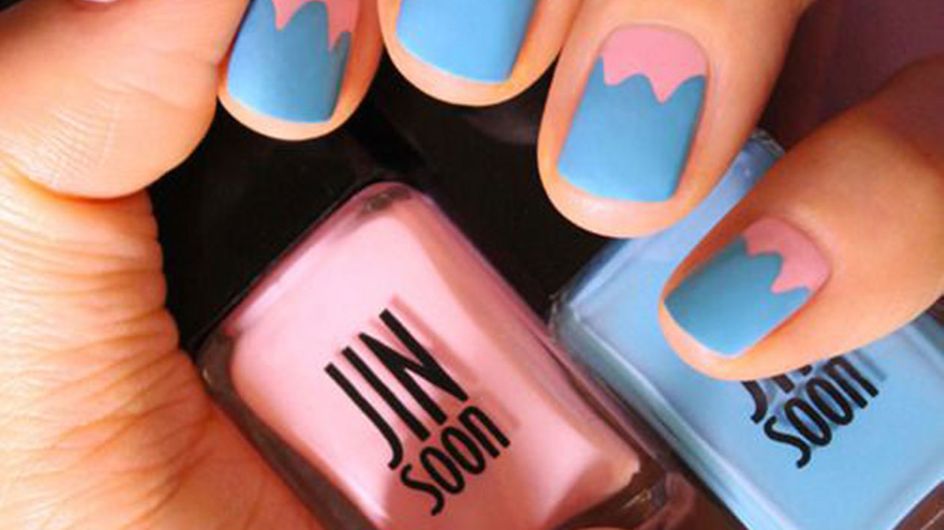 Para lembrar dos dias quentes de verão: nail art de sorvete!