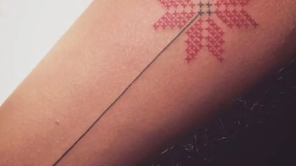 20 Of The Cutest Cross-stitch Tattoos As Told By Instagram