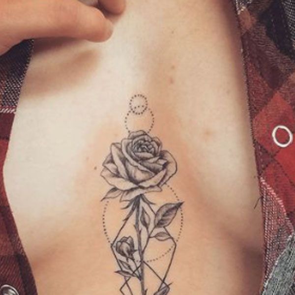 Tattoo uploaded by Adventure tattoo studios 2 • Single rose on sternum  under bust #singlerosetattoo #singlerose #rose #rosetattoo #sternum  #sturnumtattoo #underboobs • Tattoodo