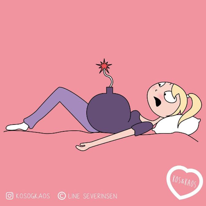 Ilustraciones del día a día de una embarazada