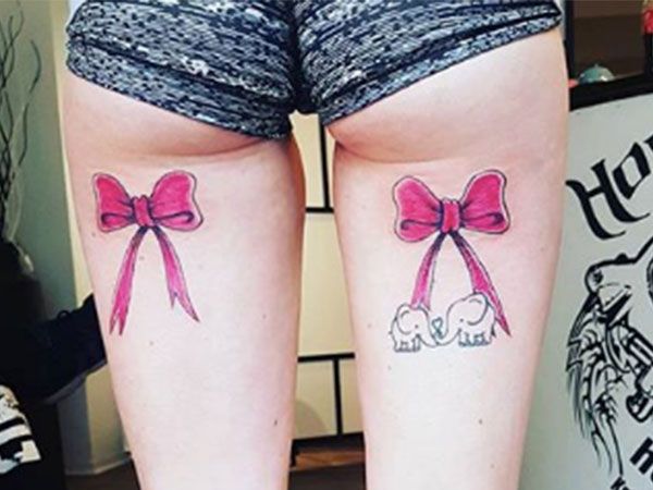 A bow and heart 🎀🩷 these are @neocultureth0tnology designs I did on her  today! Thank you for coming in! . . . #tattoo #tattooshop ... | Instagram