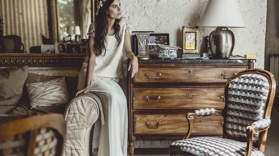 Vestidos de novia de dos piezas: moderna y práctica