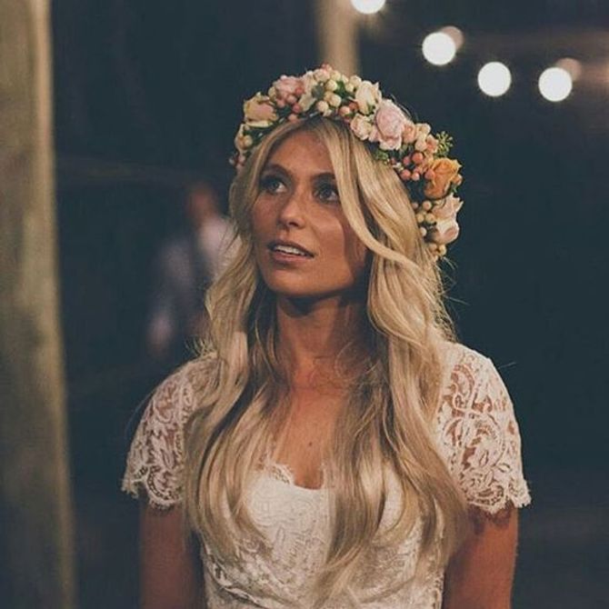 Novias con el pelo suelto
