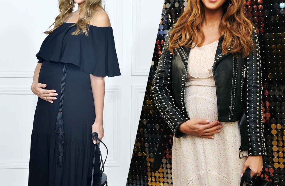 Jessica Albas maternity style
