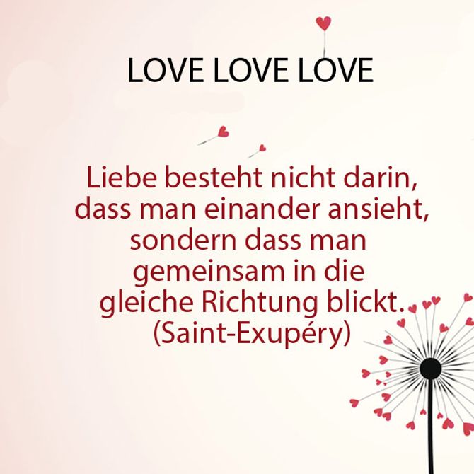 Die schönsten Liebessprüche: Mehr als 'Ich liebe dich' (Autor: Antoine de Saint-Exupéry)
