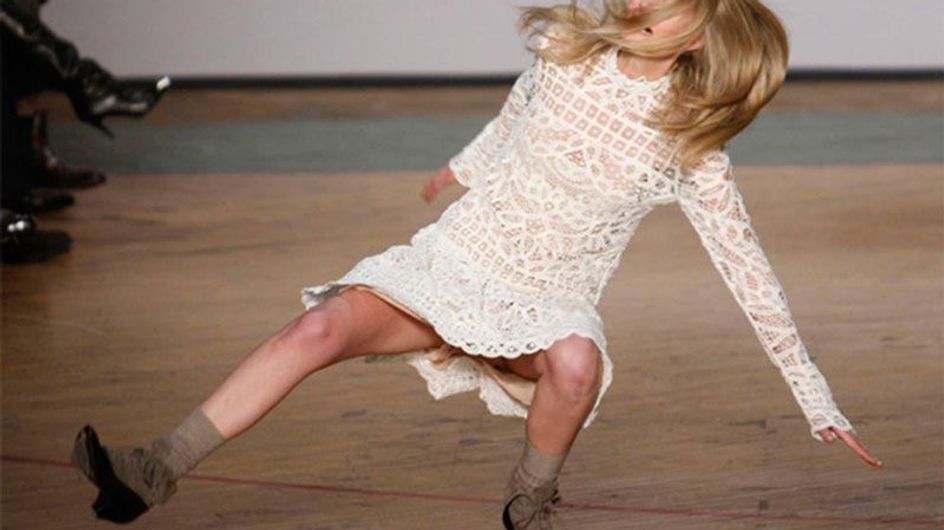 Las caídas más graciosas de las modelos en la pasarela