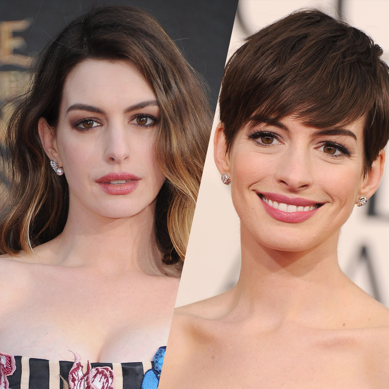 frange asymétrique visage rond