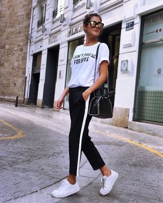 Mery Turiel - Looks con pantalones de rayas