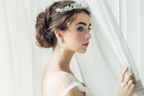 Brautfrisuren mit Diadem