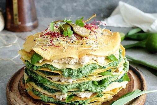 Crepes rellenos de aguacate - Recetas originales con aguacate