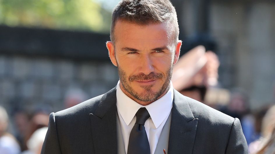 Así fue David Beckham a la boda de Harry y Meghan Markle