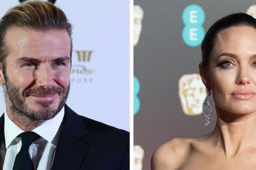 David Beckham und Angelina Jolie