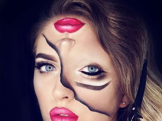 60 astuces créatives: maquillage d'Halloween pour les femmes