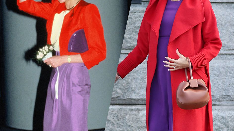 Meghan Markle se inspira en los looks de Lady Di