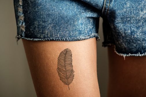 ¡Inspírate! 50 tatuajes en el muslo para mujer